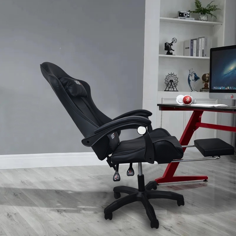 ΜΑΥΡΟ ΠΟΛΥΘΡΟΝΑ ART MAISON SILICOBRA GAMING/ΜΕ ΥΠΟΠΟΔΙΟ-64X62X113-121εκ.