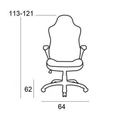 ΜΑΥΡΟ ΠΟΛΥΘΡΟΝΑ ART MAISON SILICOBRA GAMING/ΜΕ ΥΠΟΠΟΔΙΟ-64X62X113-121εκ.