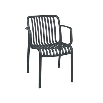 ΠΟΛΥΘΡΟΝΑ ART MAISON PEARL DARK GREY  ΠΟΛ/ΝΙΟΥ-55X56X79εκ.