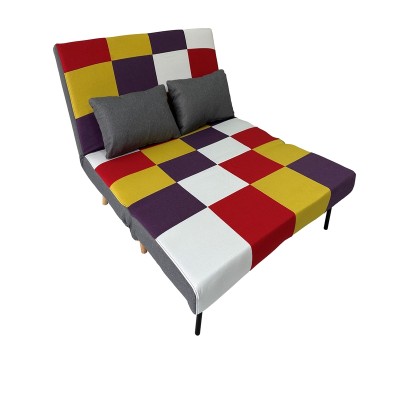 Καναπές-Κρεβάτι Art Maison Dopey Patchwork Υφασμα 134Χ80εκ.-134Χ80Χ84εκ. - ΚΡΕΒ.134Χ190Χ32εκ.