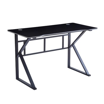 ΓΡΑΦΕΙΟ 120X60X75εκ.ΜΑΥΡΟ MDF/ΜΑΥΡΟ ΜΕΤΑΛΛΙΚΟ ART MAISON SAIKA-120X60X75εκ.