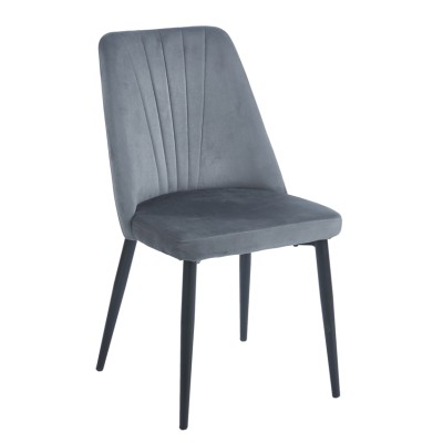 GREY VELVET/PU ΚΑΡΕΚΛΑ ART MAISON SEEDOT ΜΕΤΑΛΛΙΚΗ-46(59)X58X85εκ.