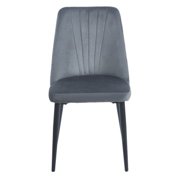 GREY VELVET/PU ΚΑΡΕΚΛΑ ART MAISON SEEDOT ΜΕΤΑΛΛΙΚΗ-46(59)X58X85εκ.