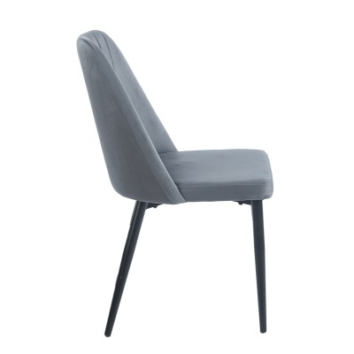 GREY VELVET/PU ΚΑΡΕΚΛΑ ART MAISON SEEDOT ΜΕΤΑΛΛΙΚΗ-46(59)X58X85εκ.