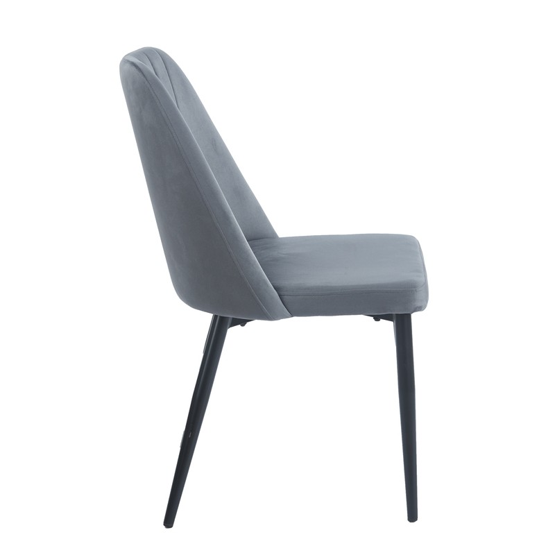 GREY VELVET/PU ΚΑΡΕΚΛΑ ART MAISON SEEDOT ΜΕΤΑΛΛΙΚΗ-46(59)X58X85εκ.