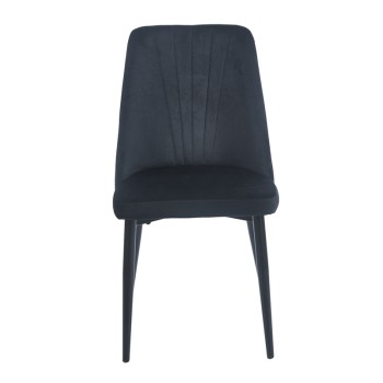 BLACK VELVET/PU ΚΑΡΕΚΛΑ ART MAISON SEEDOT ΜΕΤΑΛΛΙΚΗ-46(59)X58X85εκ.