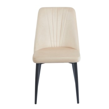 BEIGE VELVET/PU ΚΑΡΕΚΛΑ ART MAISON SEEDOT ΜΕΤΑΛΛΙΚΗ-46(59)X58X85εκ.