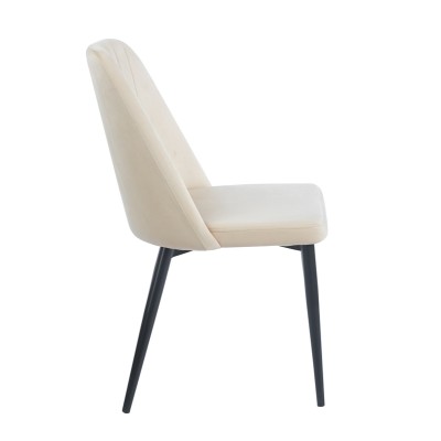 BEIGE VELVET/PU ΚΑΡΕΚΛΑ ART MAISON SEEDOT ΜΕΤΑΛΛΙΚΗ-46(59)X58X85εκ.
