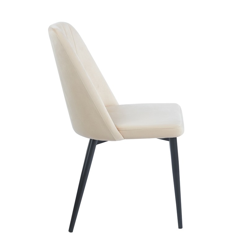 BEIGE VELVET/PU ΚΑΡΕΚΛΑ ART MAISON SEEDOT ΜΕΤΑΛΛΙΚΗ-46(59)X58X85εκ.