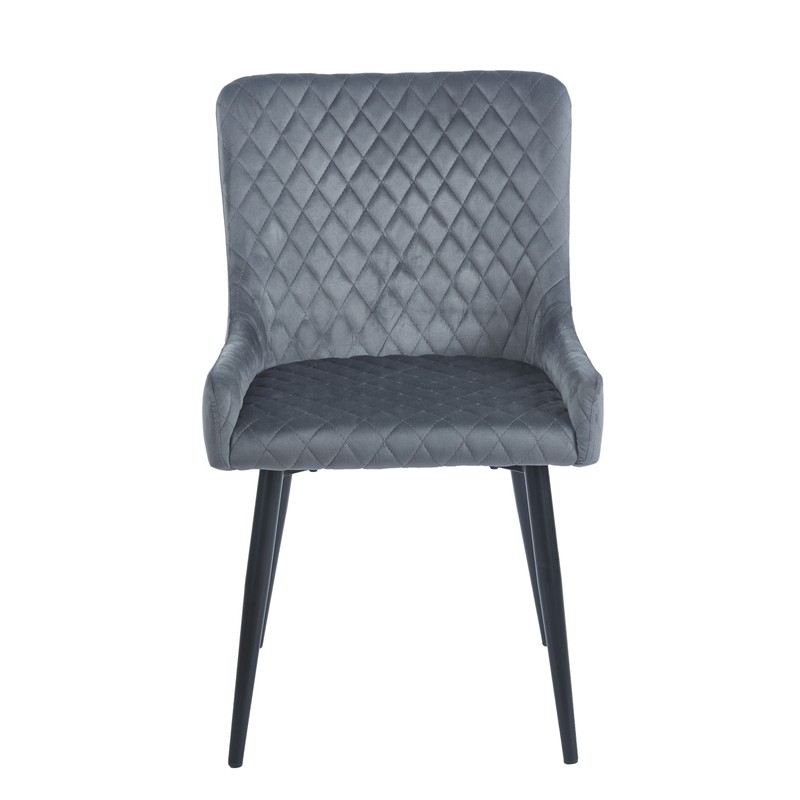 GREY VELVET ΥΦΑΣΜΑ ΚΑΡΕΚΛΑ ART MAISON SEADRA ΜΕΤΑΛΛΙΚΗ-52X55X48-85εκ.