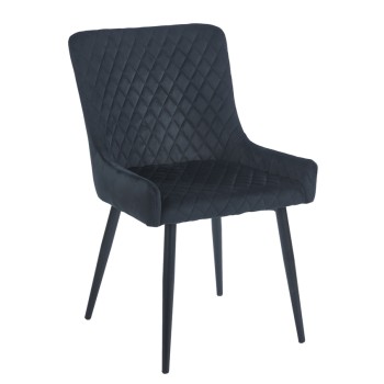 BLACK VELVET ΥΦΑΣΜΑ ΚΑΡΕΚΛΑ ART MAISON SEADRA ΜΕΤΑΛΛΙΚΗ-52X55X48-85εκ.