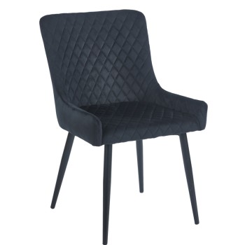 BLACK VELVET ΥΦΑΣΜΑ ΚΑΡΕΚΛΑ ART MAISON SEADRA ΜΕΤΑΛΛΙΚΗ-52X55X48-85εκ.