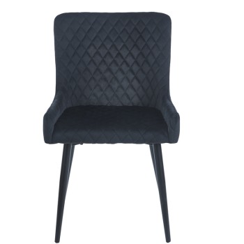 BLACK VELVET ΥΦΑΣΜΑ ΚΑΡΕΚΛΑ ART MAISON SEADRA ΜΕΤΑΛΛΙΚΗ-52X55X48-85εκ.