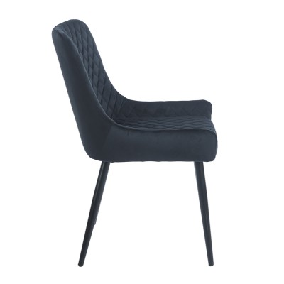 BLACK VELVET ΥΦΑΣΜΑ ΚΑΡΕΚΛΑ ART MAISON SEADRA ΜΕΤΑΛΛΙΚΗ-52X55X48-85εκ.