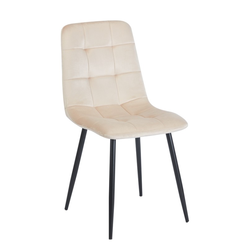 BEIGE VELVET ART MAISON SEALEO ΥΦΑΣΜΑ ΚΑΡΕΚΛΑ ΜΕΤΑΛΛΙΚΗ-44Χ56Χ49-87εκ.
