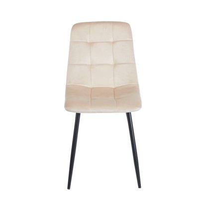 BEIGE VELVET ART MAISON SEALEO ΥΦΑΣΜΑ ΚΑΡΕΚΛΑ ΜΕΤΑΛΛΙΚΗ-44Χ56Χ49-87εκ.
