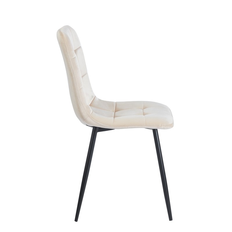 BEIGE VELVET ART MAISON SEALEO ΥΦΑΣΜΑ ΚΑΡΕΚΛΑ ΜΕΤΑΛΛΙΚΗ-44Χ56Χ49-87εκ.