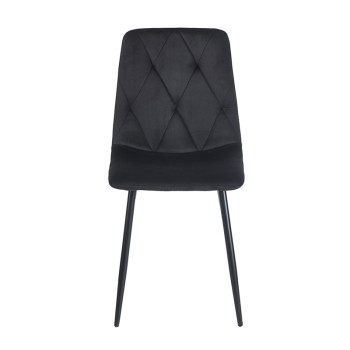 BLACK VELVET ΥΦΑΣΜΑ ART MAISON SAWK ΚΑΡΕΚΛΑ ΜΕΤΑΛΛΙΚΗ-44X56X49-87εκ.