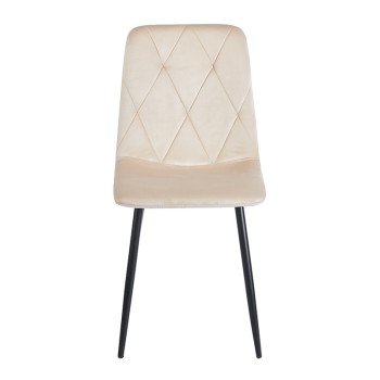 BEIGE VELVET ΥΦΑΣΜΑ ΚΑΡΕΚΛΑ ART MAISON SAWK ΜΕΤΑΛΛΙΚΗ-44X56X49-87εκ.