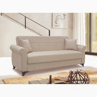 Καναπές Κρεβάτι Τριθέσιος Art Maison Naestved - Light Brown (210Χ80Χ75εκ)