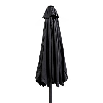 ΟΜΠΡΕΛΑ Art Maison Annie Φ.230 BLACK ΑΛΟΥΜ.8ΑΚΤ.16Χ26 ΙΣΤΟΣ 1Φ.48Χ2mm-Φ.2,3 ΜΕΤΡΑ