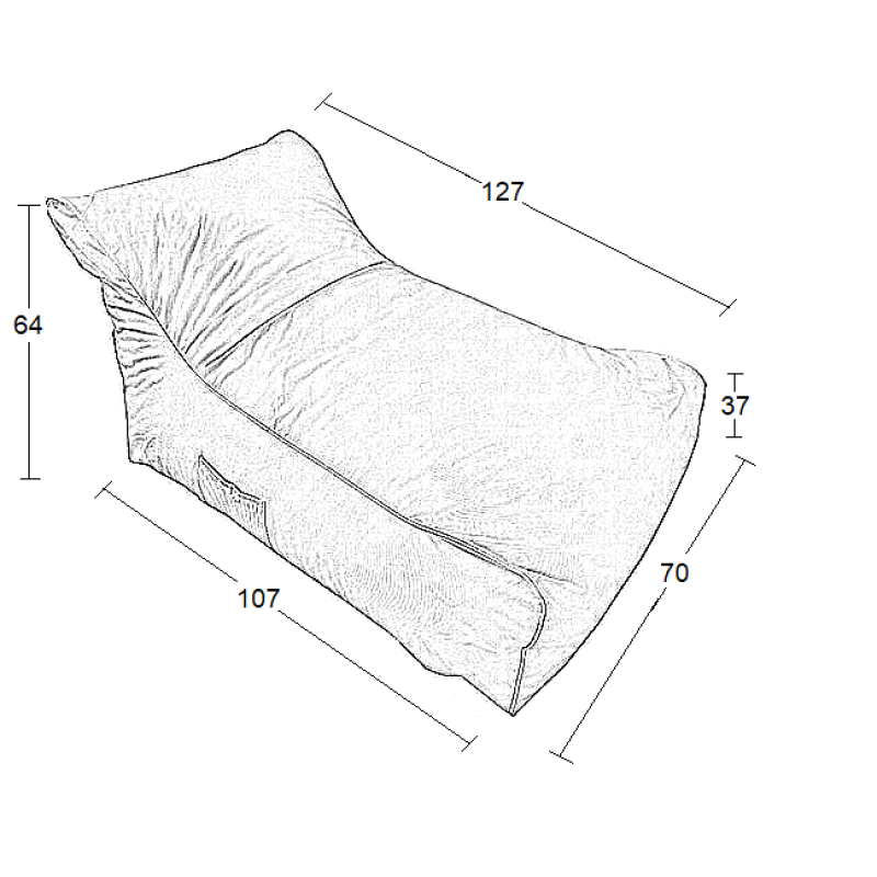 ΠΟΥΦ ART MAISON HOWARD GREY ΥΦΑΣΜΑ 70X106X67εκ.-70X106X67εκ.