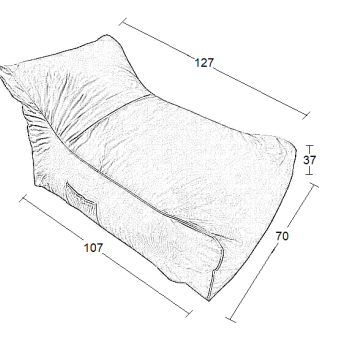 ΠΟΥΦ ART MAISON HOWARD CAPPUCCINO ΥΦΑΣΜΑ 70X106X67εκ.-70X106X67εκ.