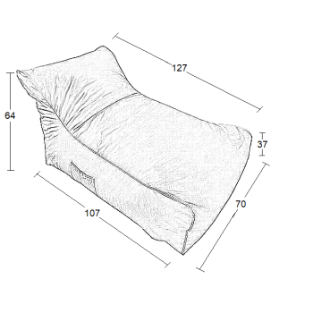 ΠΟΥΦ ART MAISON HOWARD CAPPUCCINO ΥΦΑΣΜΑ 70X106X67εκ.-70X106X67εκ.
