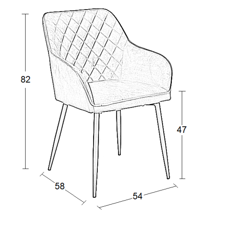 ΠΟΛΥΘΡΟΝΑ ART MAISON BOBBIN BLACK VELVET ΥΦΑΣΜΑ ΜΕΤΑΛΛΙΚΗ-54X58X82εκ.