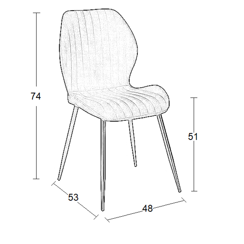 GREY ΥΦΑΣΜΑ ΚΑΡΕΚΛΑ ART MAISON SCIZOR ΜΕΤΑΛΛΙΚΗ-47X56X48-85εκ.