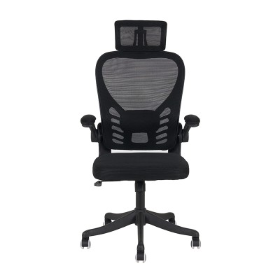 ΜΑΥΡO MESH ΠΟΛΥΘΡΟΝΑ ΓΡΑΦΕΙΟΥ ART MAISON RYUU-64X61X49-124/58-132εκ.