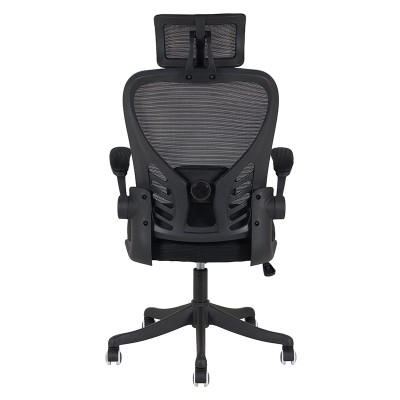 ΜΑΥΡO MESH ΠΟΛΥΘΡΟΝΑ ΓΡΑΦΕΙΟΥ ART MAISON RYUU-64X61X49-124/58-132εκ.