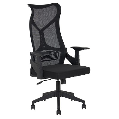 ΜΑΥΡO MESH ΠΟΛΥΘΡΟΝΑ ΓΡΑΦΕΙΟΥ ART MAISON RYOTO-64X65X48-115/56-125εκ.