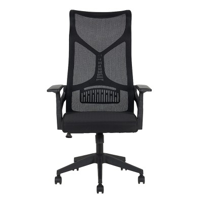 ΜΑΥΡO MESH ΠΟΛΥΘΡΟΝΑ ΓΡΑΦΕΙΟΥ ART MAISON RYOTO-64X65X48-115/56-125εκ.