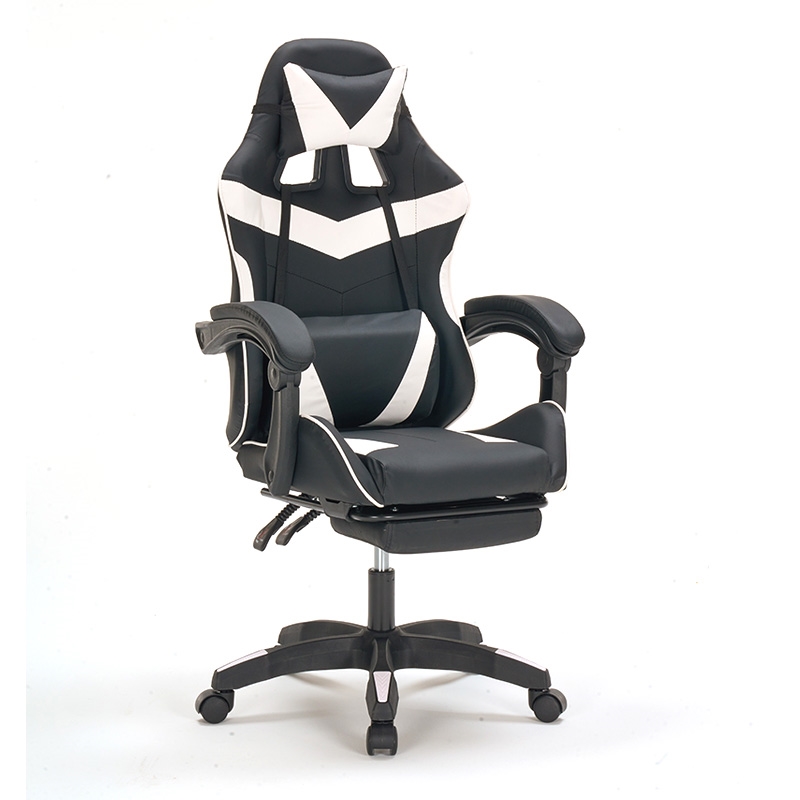 ΜΑΥΡΟ/ΛΕΥΚΟ PVC ΠΟΛΥΘΡΟΝΑ ART MAISON SHROODLE GAMING/ΜΕ ΥΠΟΠΟΔΙΟ-64X59X43-112/53-125εκ.