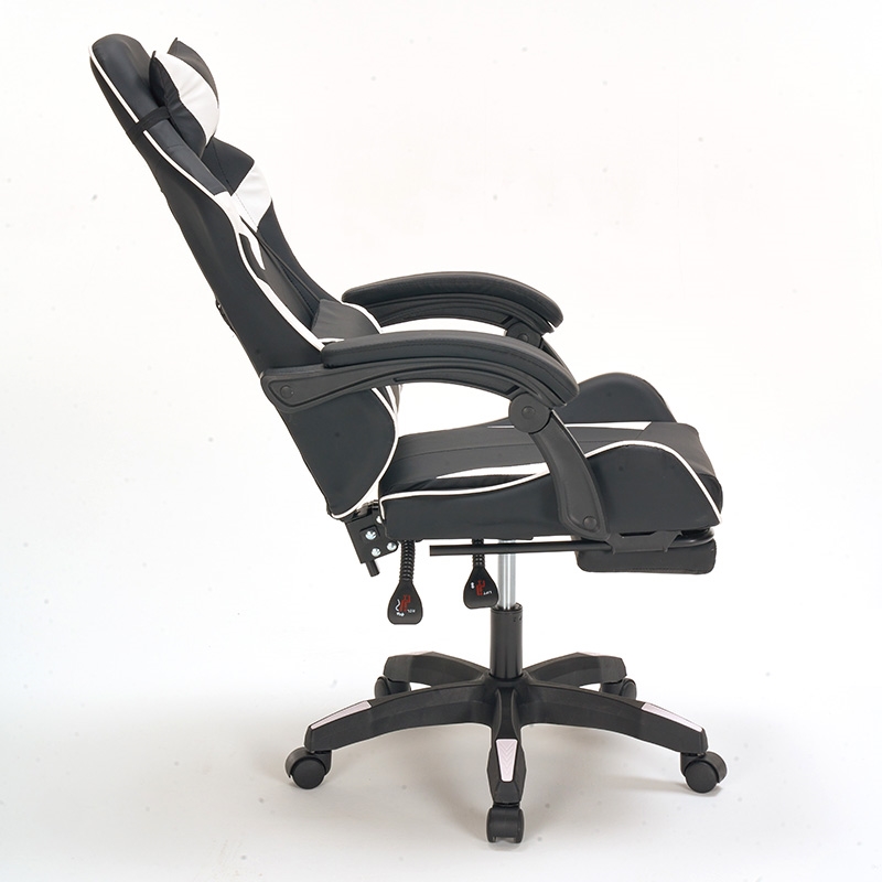 ΜΑΥΡΟ/ΛΕΥΚΟ PVC ΠΟΛΥΘΡΟΝΑ ART MAISON SHROODLE GAMING/ΜΕ ΥΠΟΠΟΔΙΟ-64X59X43-112/53-125εκ.