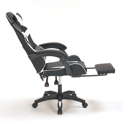 ΜΑΥΡΟ/ΛΕΥΚΟ PVC ΠΟΛΥΘΡΟΝΑ ART MAISON SHROODLE GAMING/ΜΕ ΥΠΟΠΟΔΙΟ-64X59X43-112/53-125εκ.