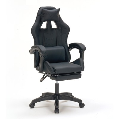 ΜΑΥΡΟ PVC ΠΟΛΥΘΡΟΝΑ ART MAISON SHUCKLE GAMING/ΜΕ ΥΠΟΠΟΔΙΟ-64X59X43-112/53-125εκ.