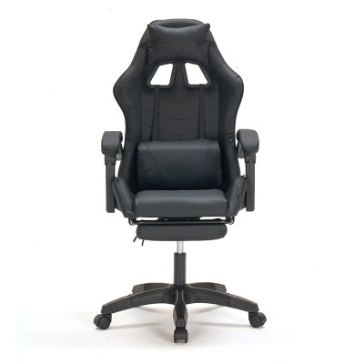 ΜΑΥΡΟ PVC ΠΟΛΥΘΡΟΝΑ ART MAISON SHUCKLE GAMING/ΜΕ ΥΠΟΠΟΔΙΟ-64X59X43-112/53-125εκ.