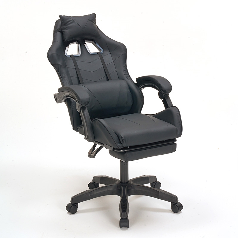 ΜΑΥΡΟ PVC ΠΟΛΥΘΡΟΝΑ ART MAISON SHUCKLE GAMING/ΜΕ ΥΠΟΠΟΔΙΟ-64X59X43-112/53-125εκ.