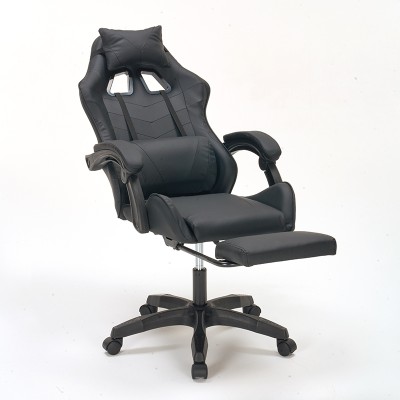 ΜΑΥΡΟ PVC ΠΟΛΥΘΡΟΝΑ ART MAISON SHUCKLE GAMING/ΜΕ ΥΠΟΠΟΔΙΟ-64X59X43-112/53-125εκ.