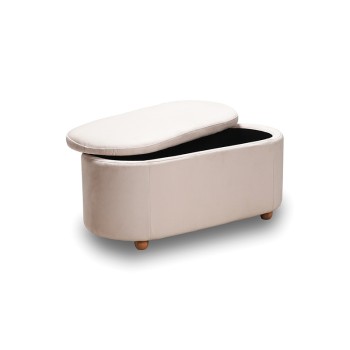 ΣΚΑΜΠΟ ART MAISON BJORN VELVET BEIGE ΜΕ ΑΠΟΘ. ΧΩΡΟ 99Χ45X45εκ.-99Χ45X45εκ.