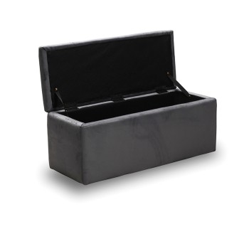 ΣΚΑΜΠΟ ART MAISON BIRDY VELVET GREY ΜΕ ΑΠΟΘ. ΧΩΡΟ 101X41X42εκ.-101X41X42εκ.