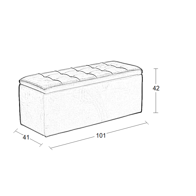 ΣΚΑΜΠΟ ART MAISON BIRDY VELVET BEIGE ΜΕ ΑΠΟΘ. ΧΩΡΟ 101X41X42εκ.-101X41X42εκ.