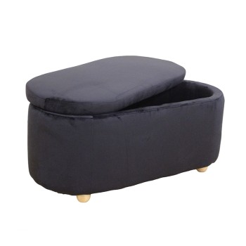 ΣΚΑΜΠΟ ART MAISON BINGO VELVET BLACK ΜΕ ΑΠΟΘ. ΧΩΡΟ 99Χ45X45εκ.-99Χ45X45εκ.