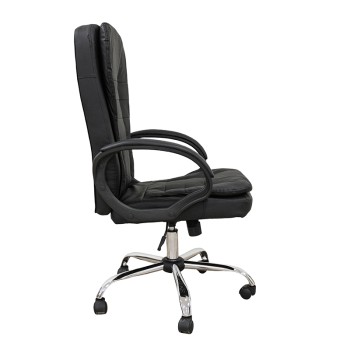 ΜΑΥΡΟ PVC ΠΟΛΥΘΡΟΝΑ ART MAISON SKIDDO ΓΡΑΦΕΙΟΥ-67Χ65Χ52-112/62-121εκ.