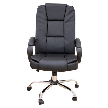 ΜΑΥΡΟ PVC ΠΟΛΥΘΡΟΝΑ ΓΡΑΦΕΙΟΥ ART MAISON SKORUPI-60Χ70Χ49-112/59-122εκ.