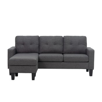 ΥΦΑΣΜΑ ΓΩΝΙΑ ART MAISON BIMINE DARK GREY 185Χ126X84εκ.-185Χ126X84εκ.