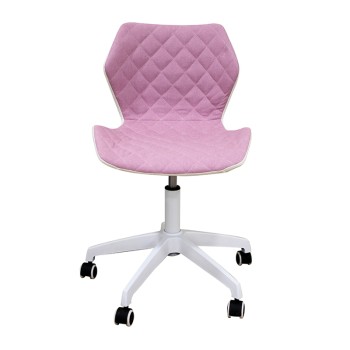 Καρέκλα Γραφείου Art Maison Smorumnedre - Pink White (48X50X79/91εκ.)