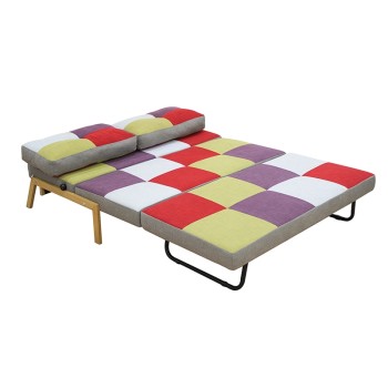 ΚΑΝΑΠΕΣ/ΚΡΕΒΑΤΙ ART MAISON BIAN PATCHWORK ΥΦΑΣΜΑ 151Χ96εκ.-151Χ96Χ40-79εκ. - ΚΡΕΒ.151Χ198Χ36εκ.